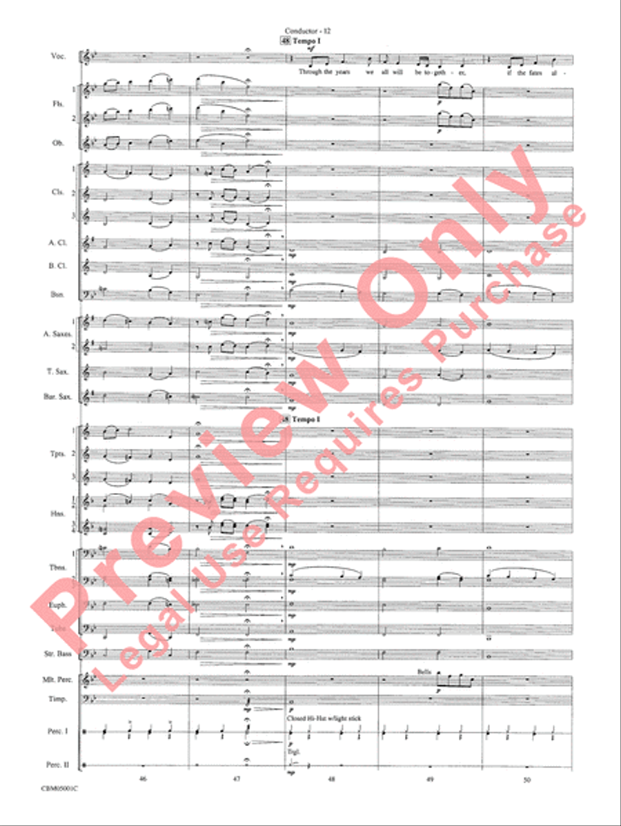 Have Yourself a Merry Little Christmas Concert Band scores gallery preview page 14