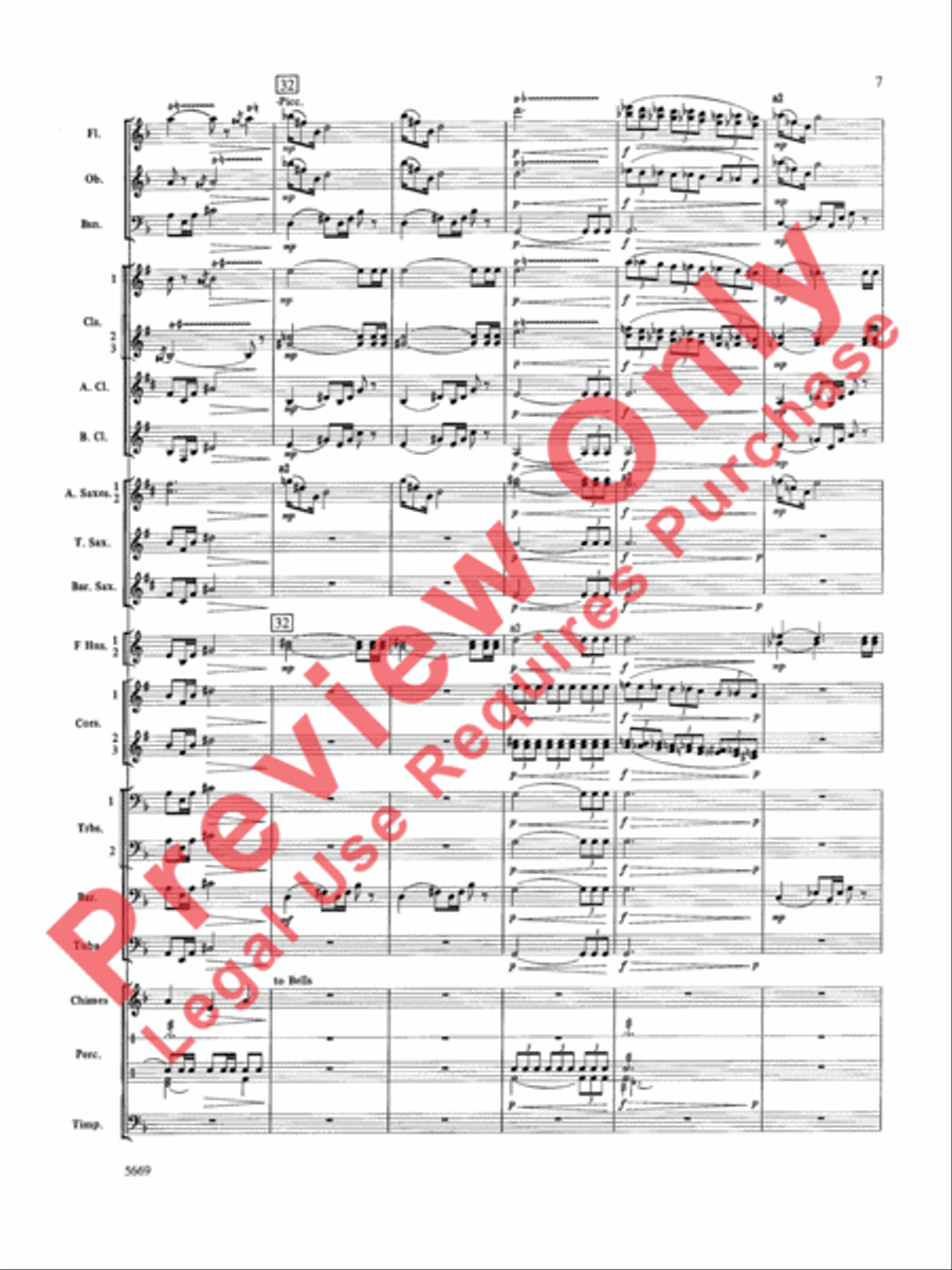Ride of the Valkyries Concert Band scores gallery preview page 8