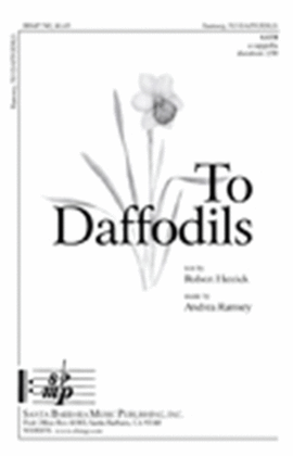 Book cover for To Daffodils - SATB Octavo