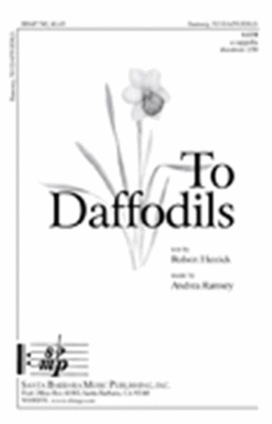 To Daffodils - SATB Octavo image number null