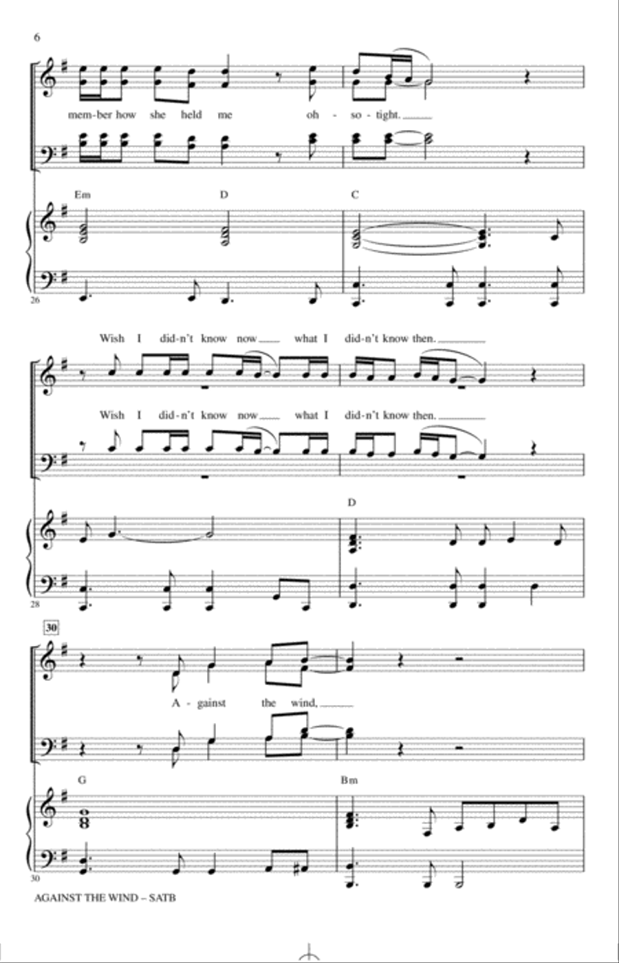 Against The Wind 4-Part scores gallery preview page 5