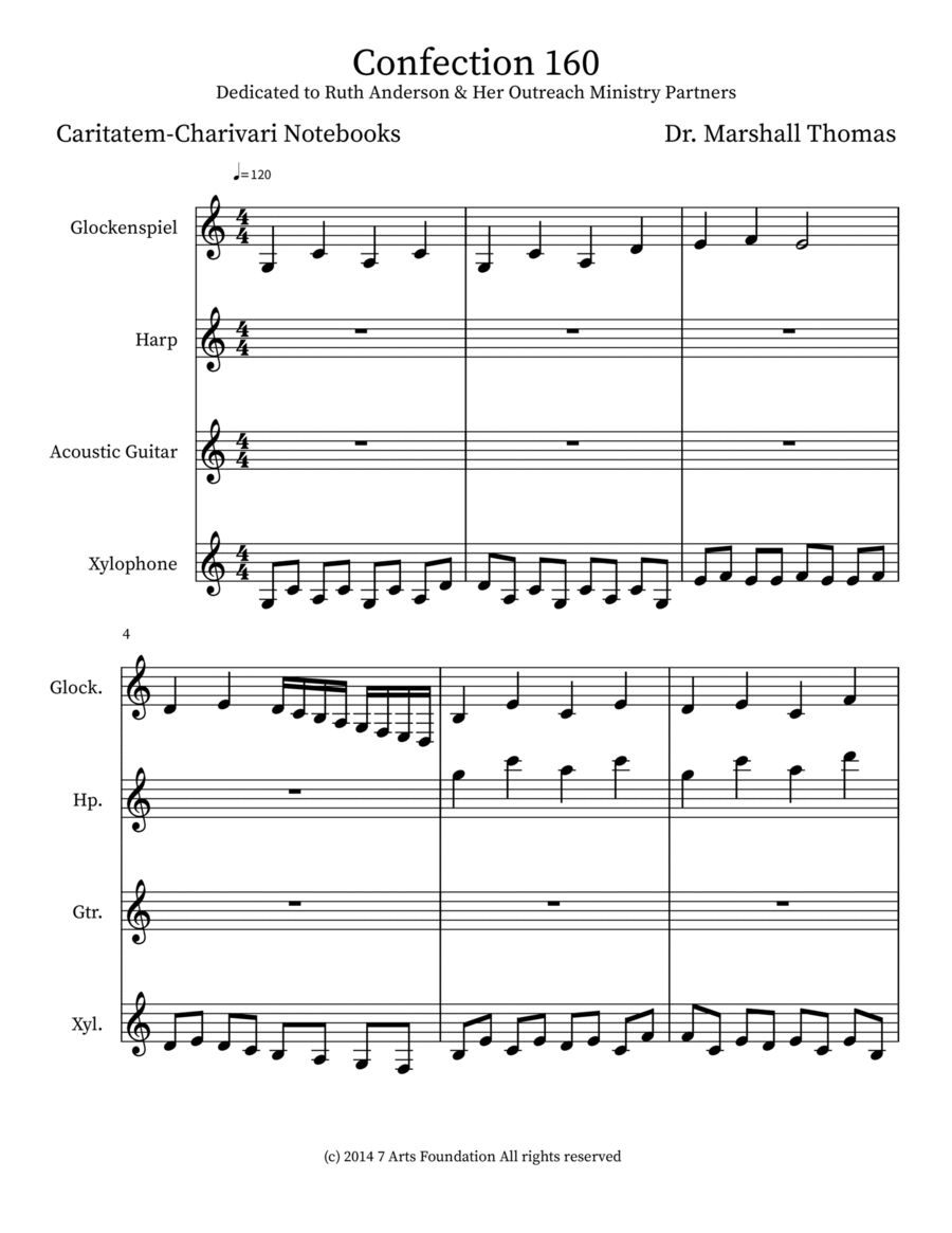 Confection 160 Confection 160 Acoustic Guitar scores gallery preview page 1