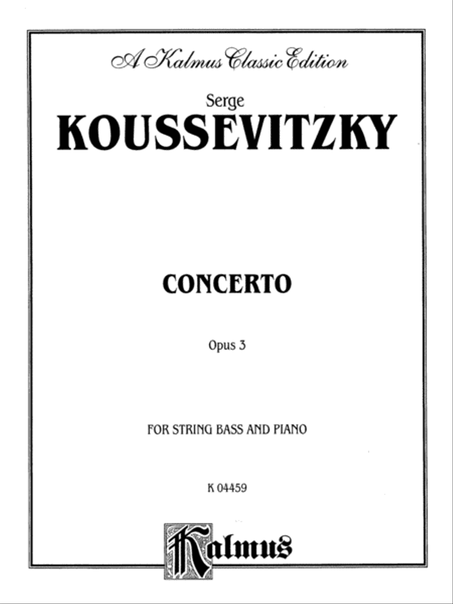 Concerto, Op. 3