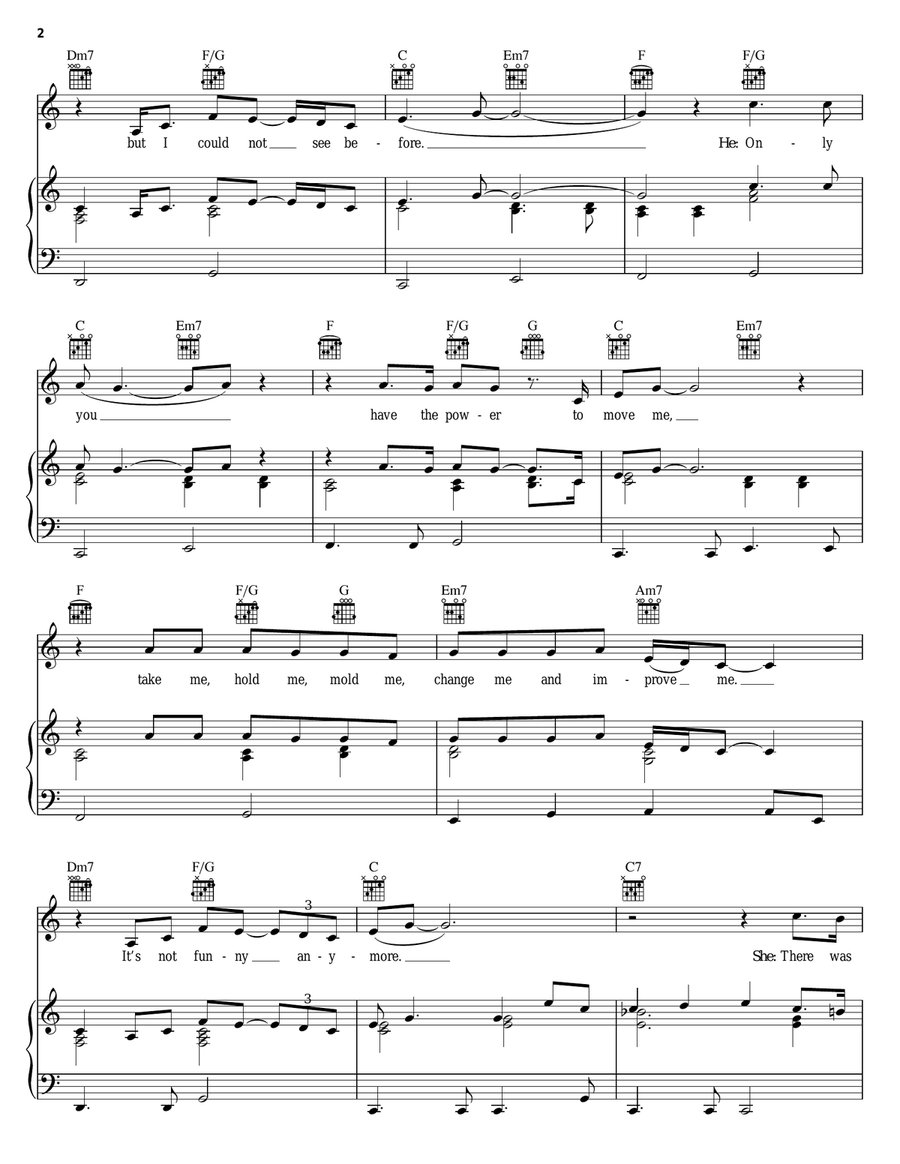 Only You (from Starlight Express) Piano, Vocal, Guitar scores gallery preview page 2