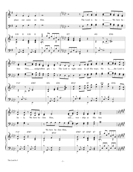 THE LORD IS GRACIOUS, SATB Choir (Includes Score and Choir Parts) image number null