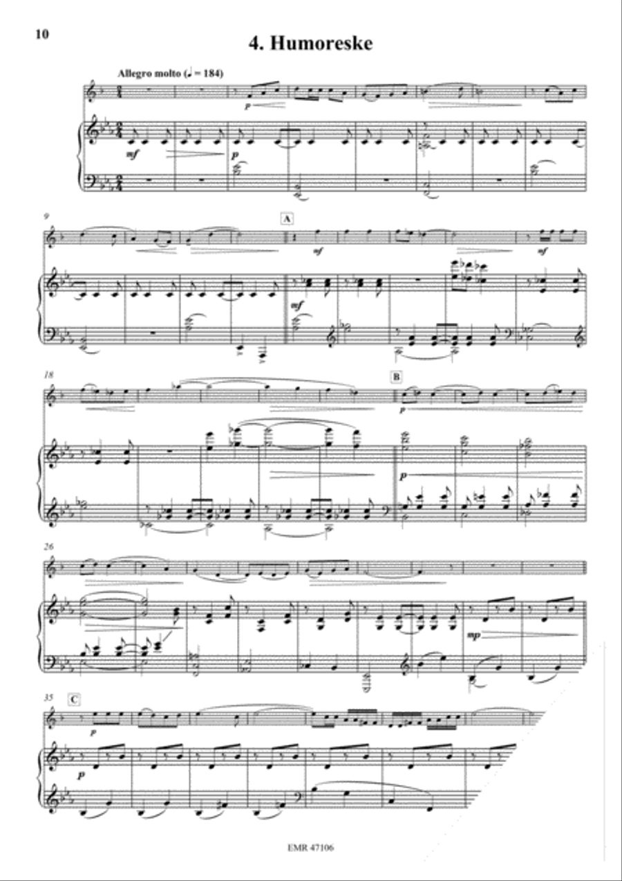 4 Humoresken Voice Solo scores gallery preview page 6
