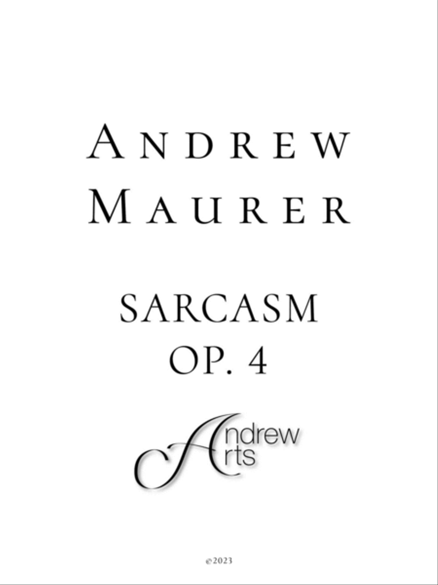 Sarcasm Op. 4 Piano Solo scores gallery preview page 2