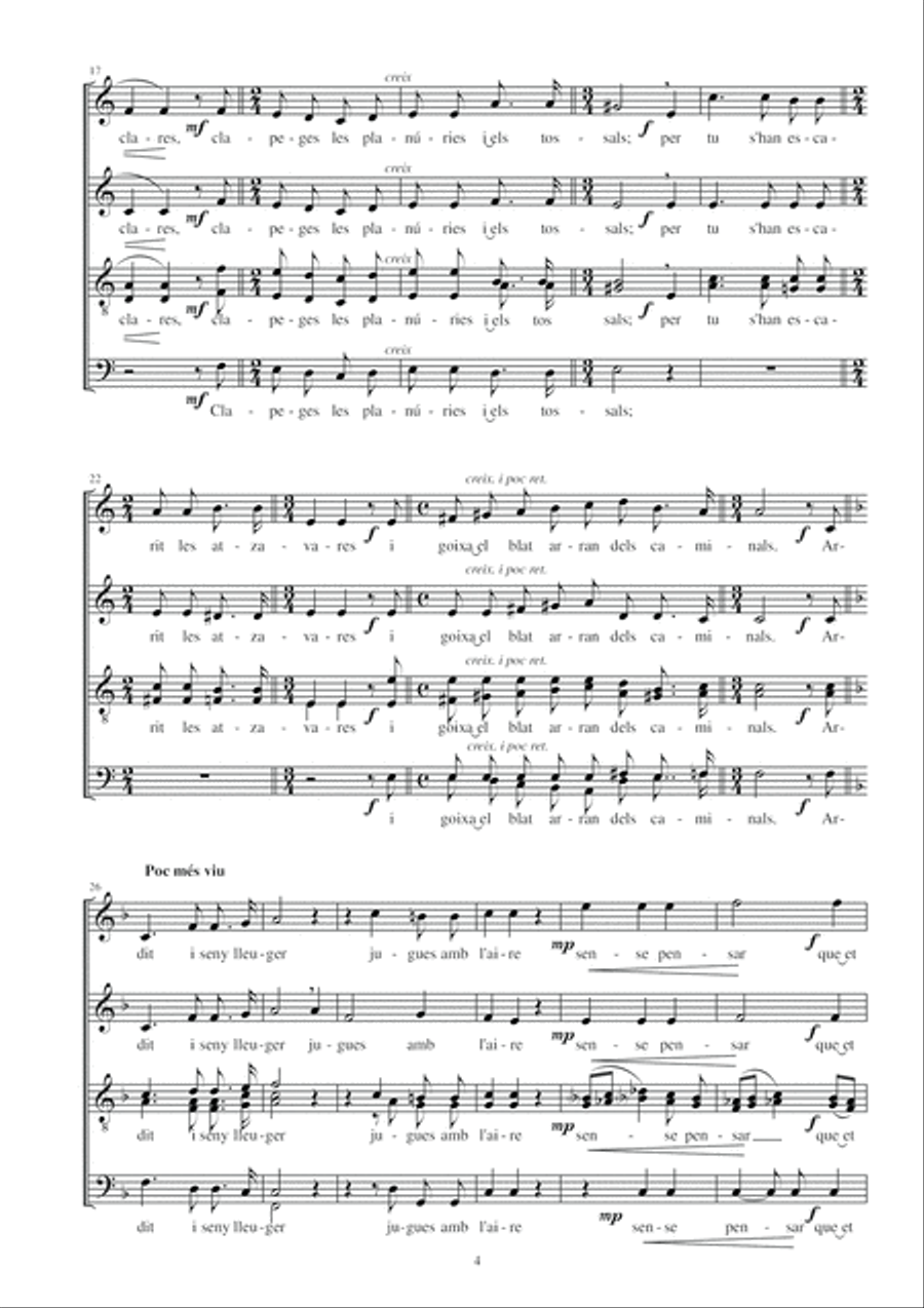 Ametllers florits 4-Part scores gallery preview page 4