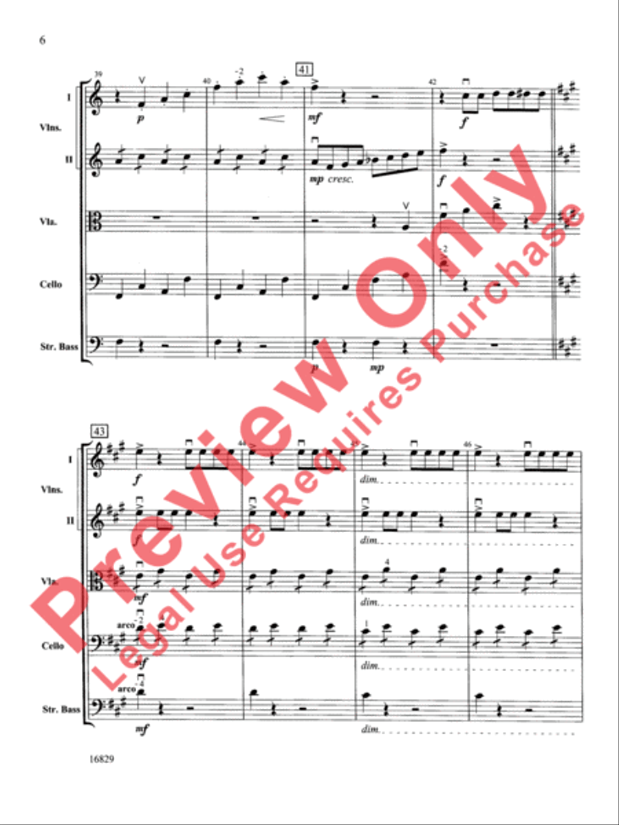 Classical Symphony String Orchestra scores gallery preview page 7