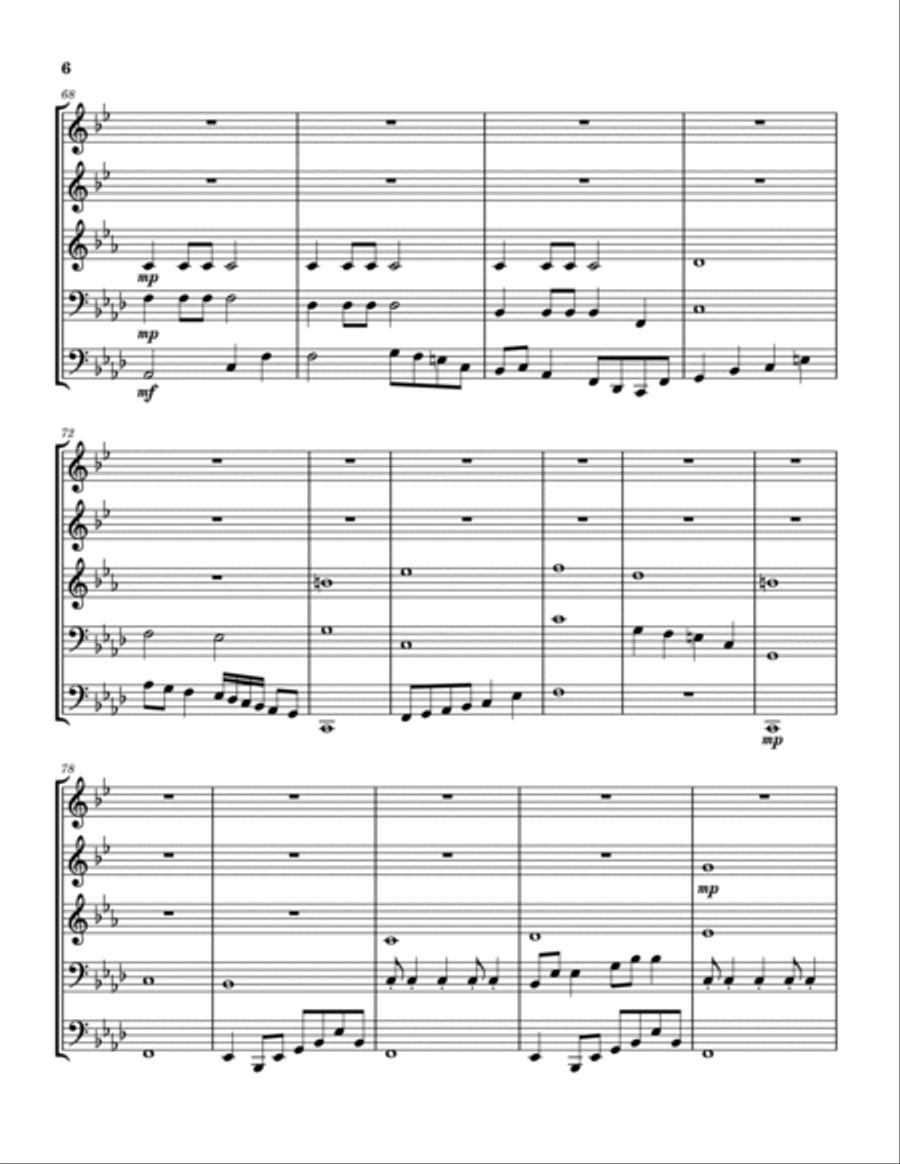 Brass Quintet No. 1 Brass Quintet scores gallery preview page 6