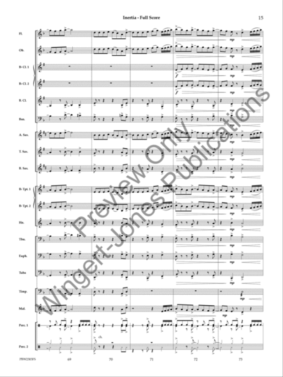 Inertia Concert Band scores gallery preview page 16