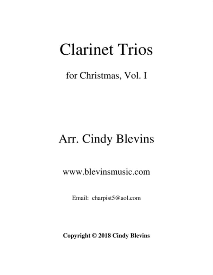 Clarinet Trios for Christmas, Vol. I Clarinet Trio scores gallery preview page 6