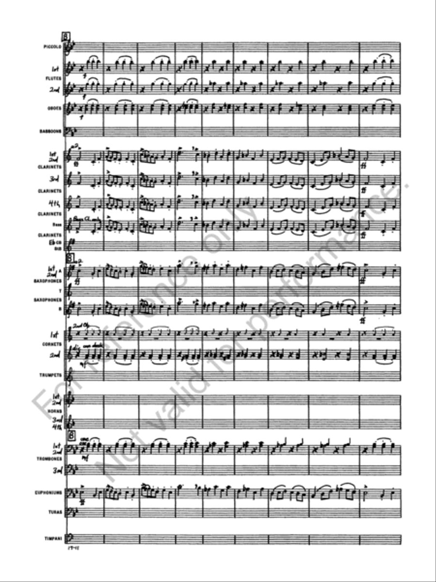 Marche Militaire Francaise Concert Band scores gallery preview page 13