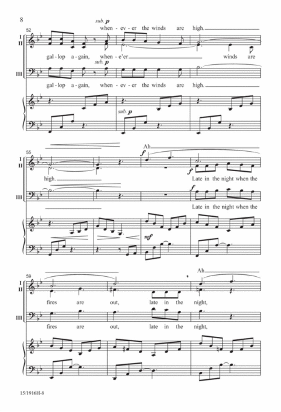 Windy Nights Windy Nights 3-Part scores gallery preview page 9