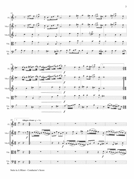 Suite in A Minor for Flute and Orchestra