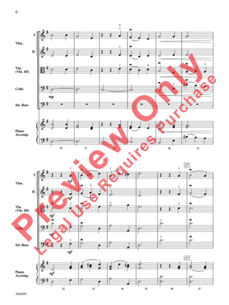 Pastorale (from The Christmas Concerto) String Orchestra scores gallery preview page 7