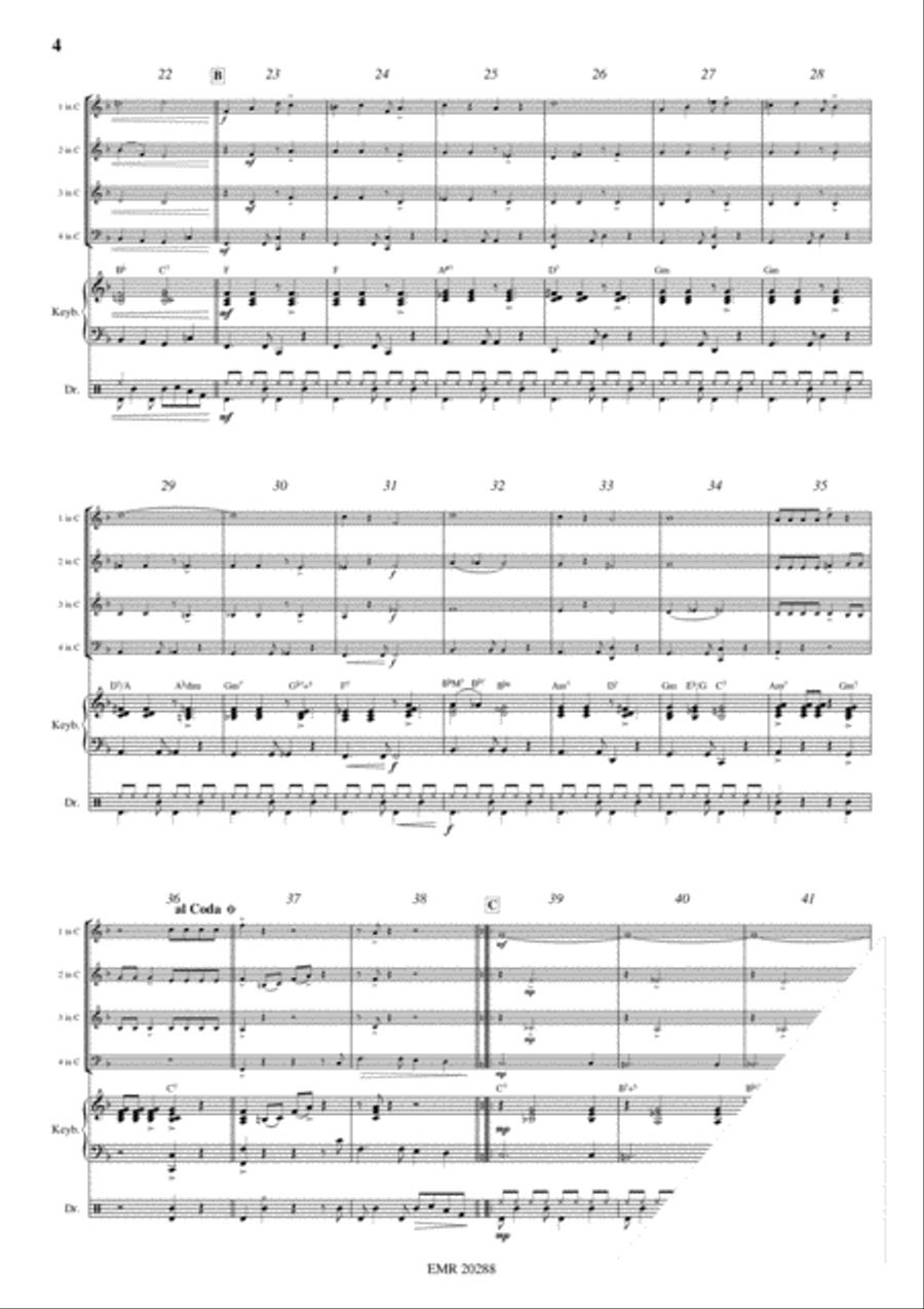 Latino Concert Band scores gallery preview page 4