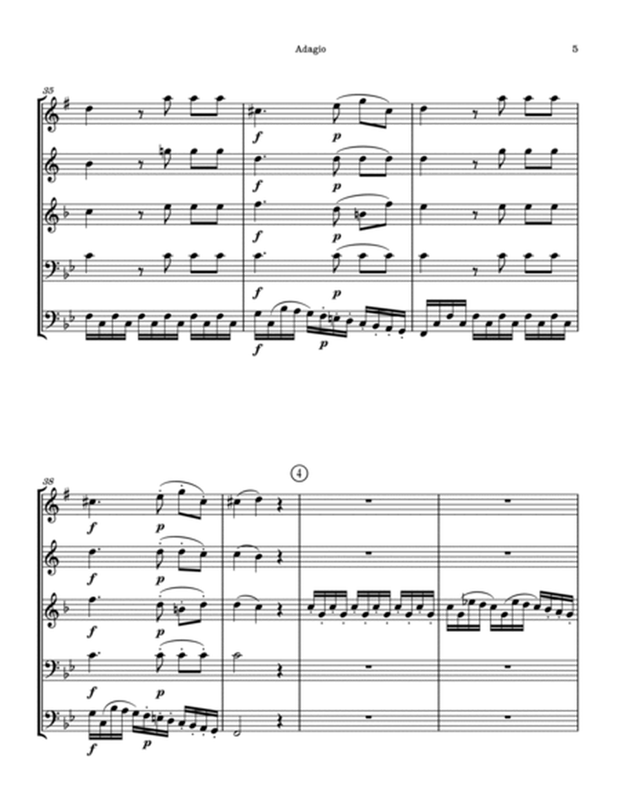 Adagio for two clarinets and three basset horns