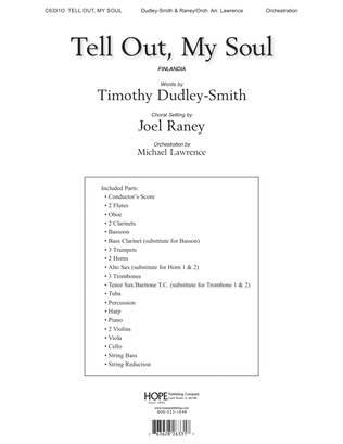 Book cover for Tell Out, My Soul