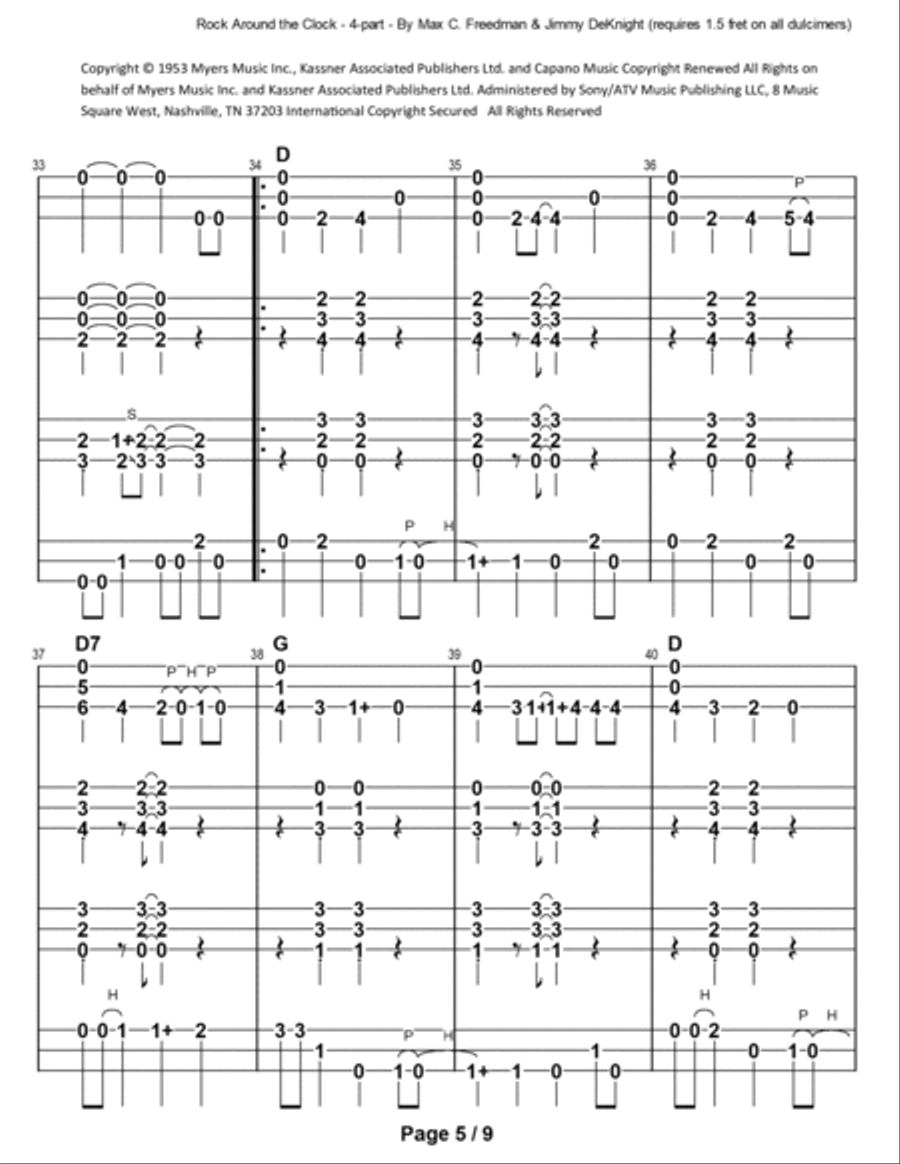 Rock Around The Clock School and Community scores gallery preview page 6