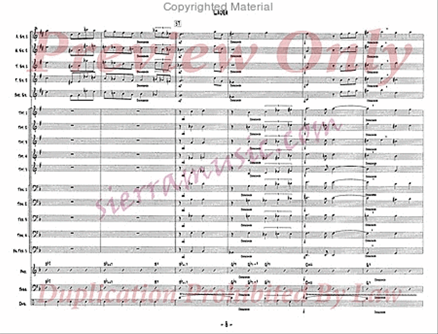 Laura Jazz Ensemble scores gallery preview page 9