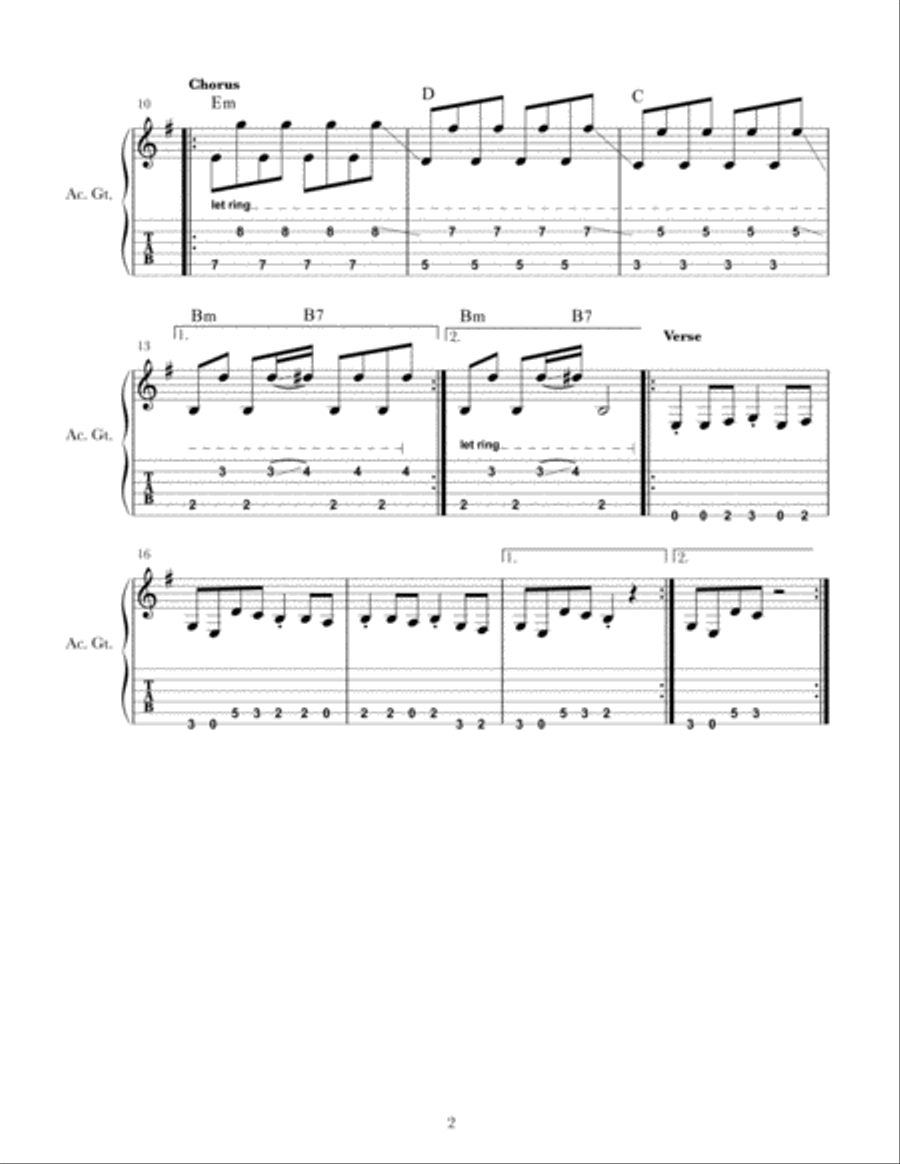 I'm Something Else Guitar Tablature scores gallery preview page 2
