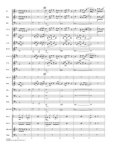 Highlights From "High School Musical" - Full Score