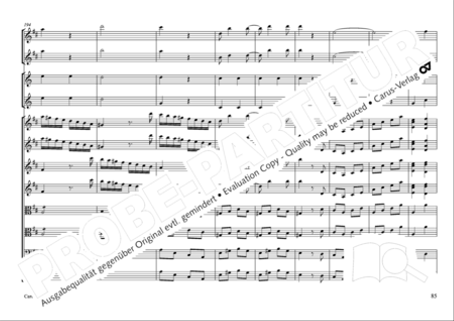 Concertone in D major Horn scores gallery preview page 86