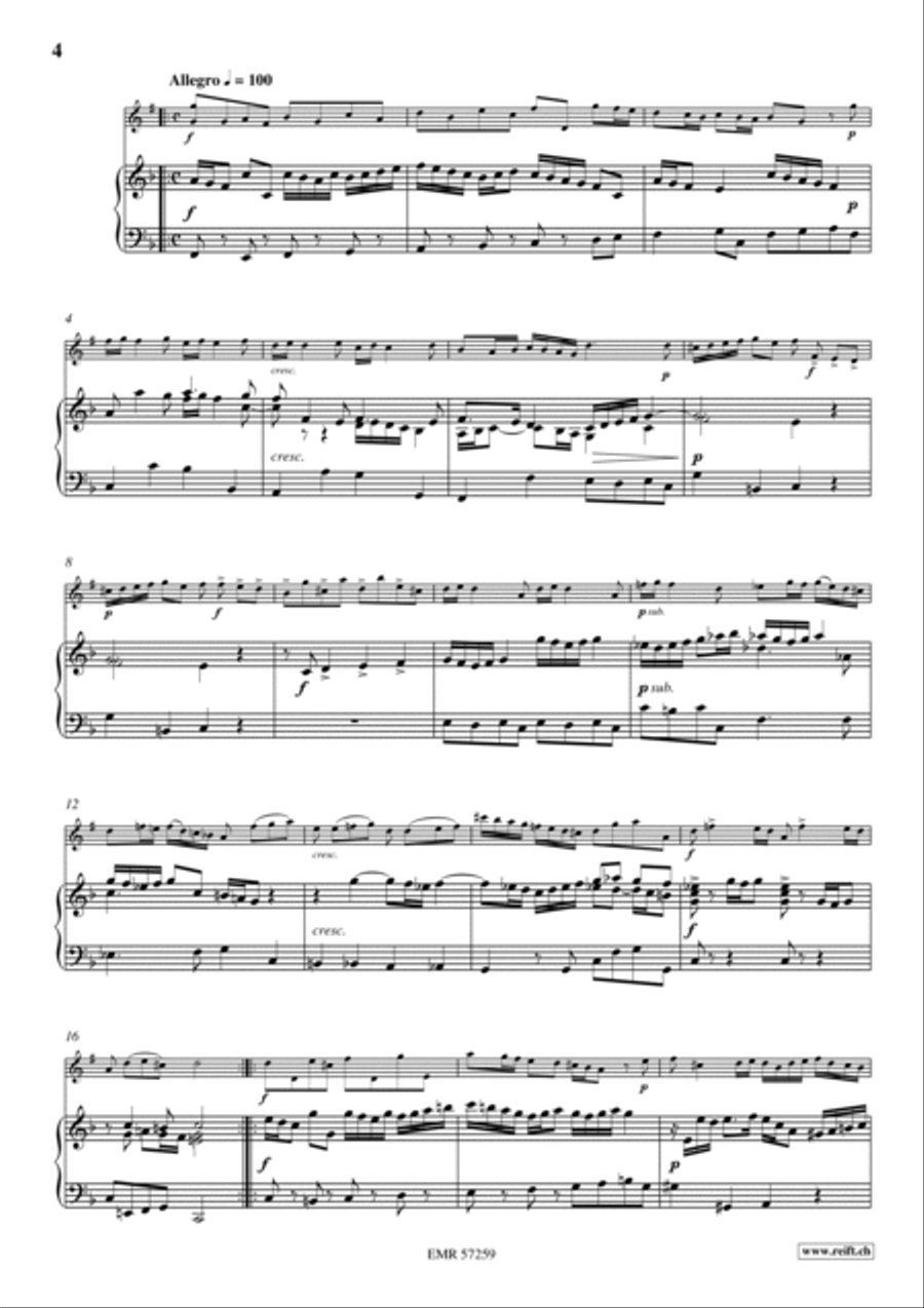 Sonata No. 2 Tenor Saxophone scores gallery preview page 5