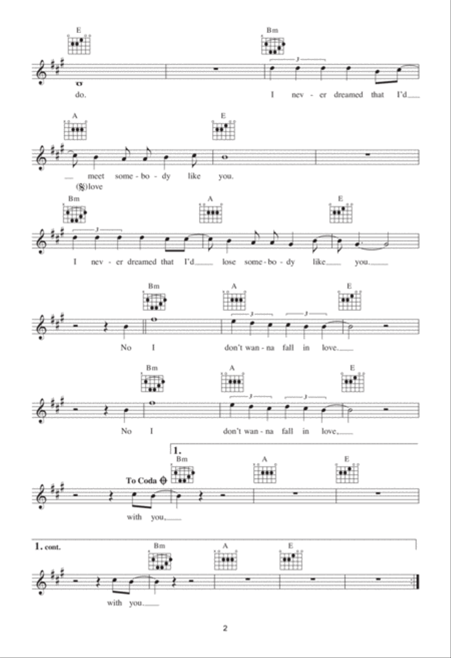Wicked Game Piano scores gallery preview page 2