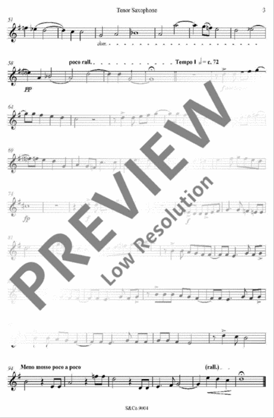 Fantazia 6 Fantazia 6 Saxophone Quartet scores gallery preview page 13