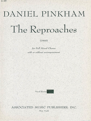 Book cover for Reproaches (1960)