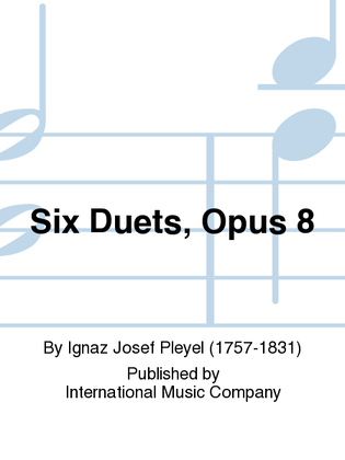 Book cover for Six Duets, Opus 8