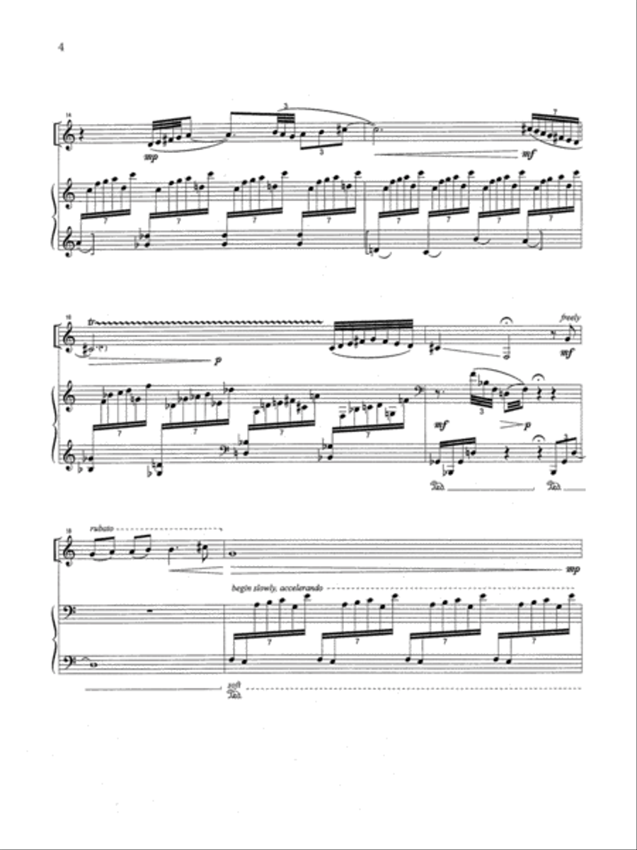 Song without Words for Clarinet and Piano Clarinet Solo scores gallery preview page 2