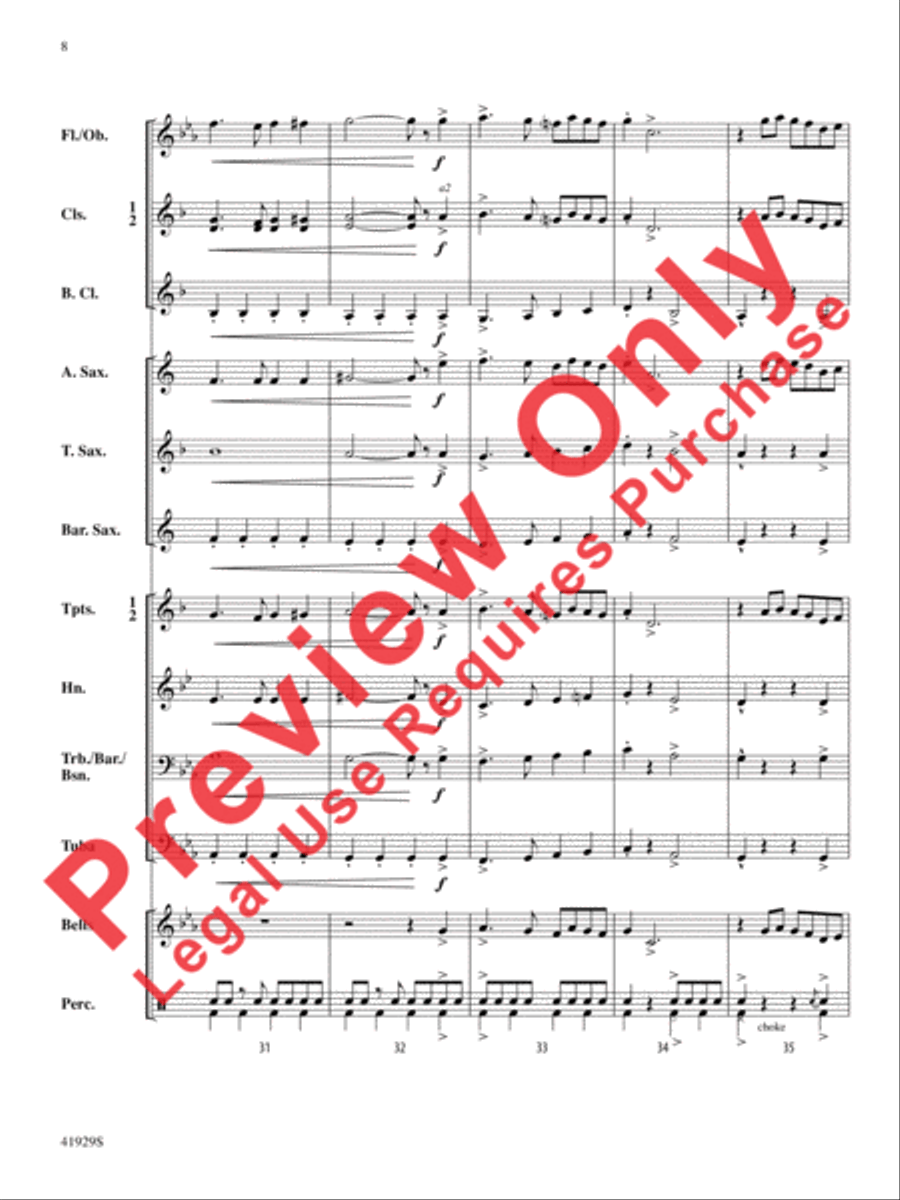 The Collegiate Concert Band scores gallery preview page 9