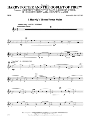 Harry Potter and the Goblet of Fire, Themes from: Oboe