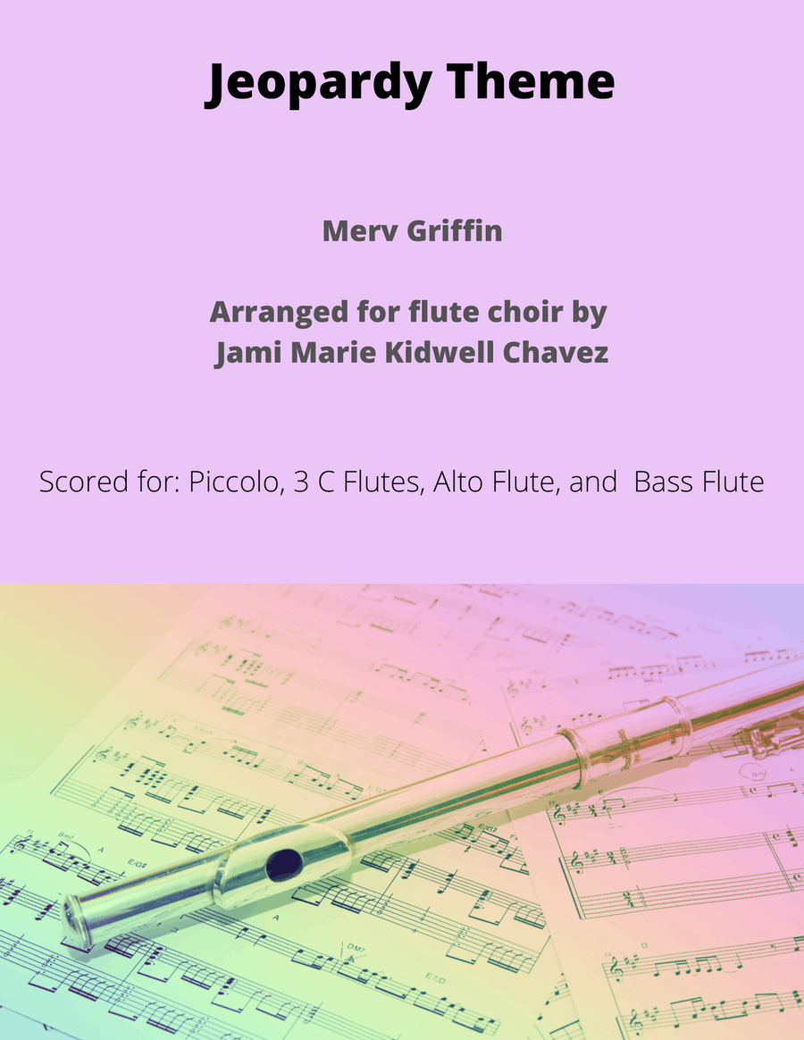 Jeopardy Theme Flute Choir scores gallery preview page 1
