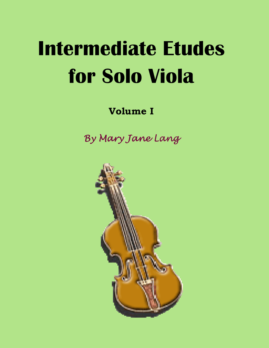 Intermediate Etudes for Solo Viola, Volume I image number null