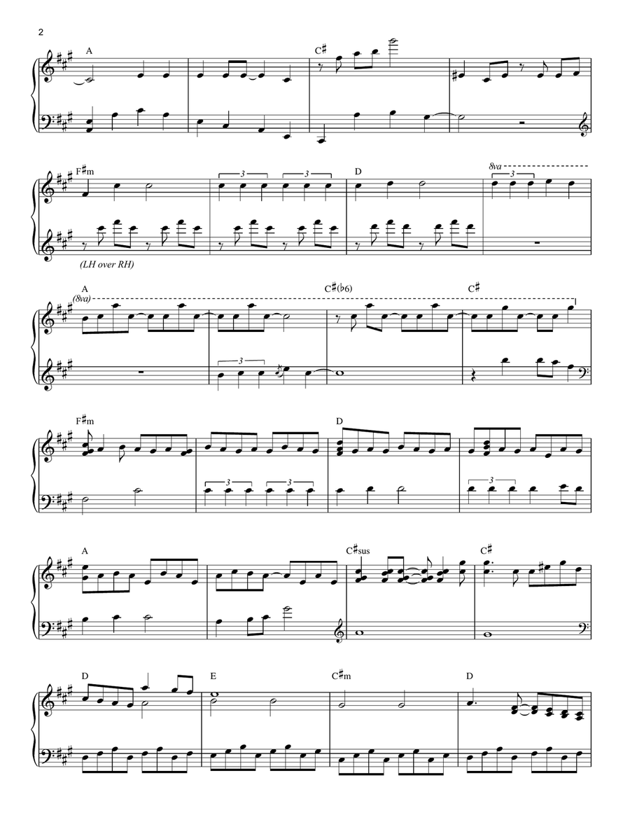 Unstoppable Piano Solo scores gallery preview page 2