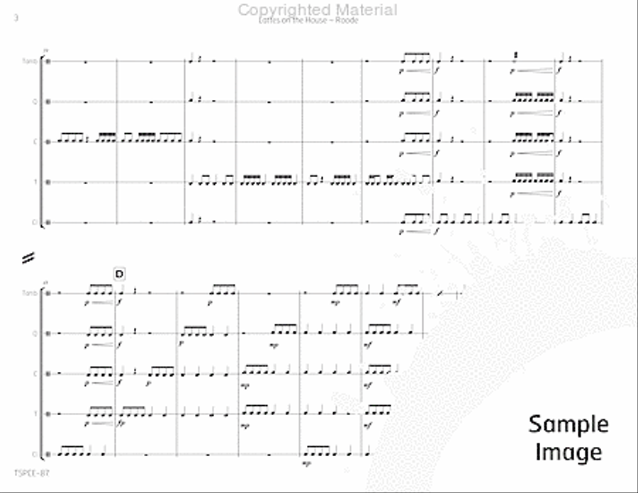 Lattes on the House Lattes on the House Percussion Ensemble scores gallery preview page 7