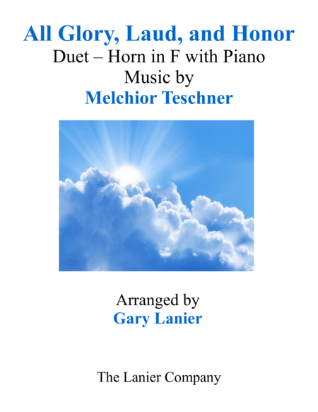 ALL GLORY, LAUD, AND HONOR (Duet – Horn in F & Piano with Parts) image number null