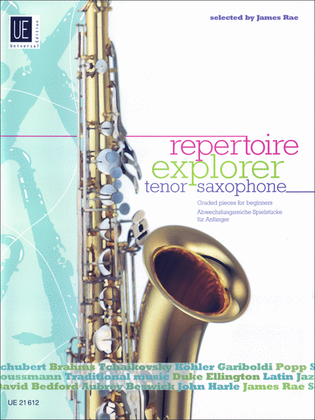 Book cover for Repetoire Explorer: Tenor Saxophone