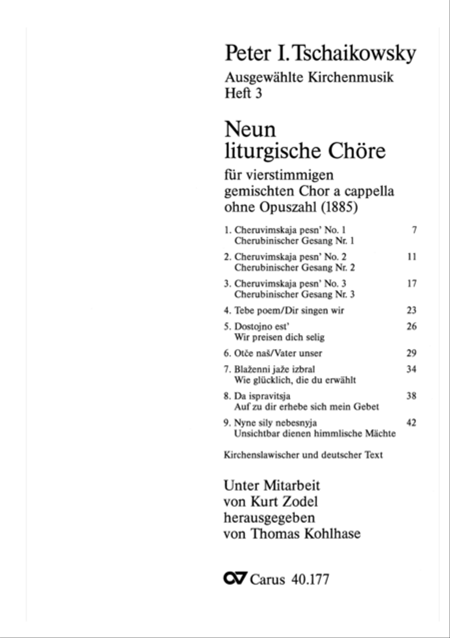 Neun liturgische Chore Collection / Songbook scores gallery preview page 2