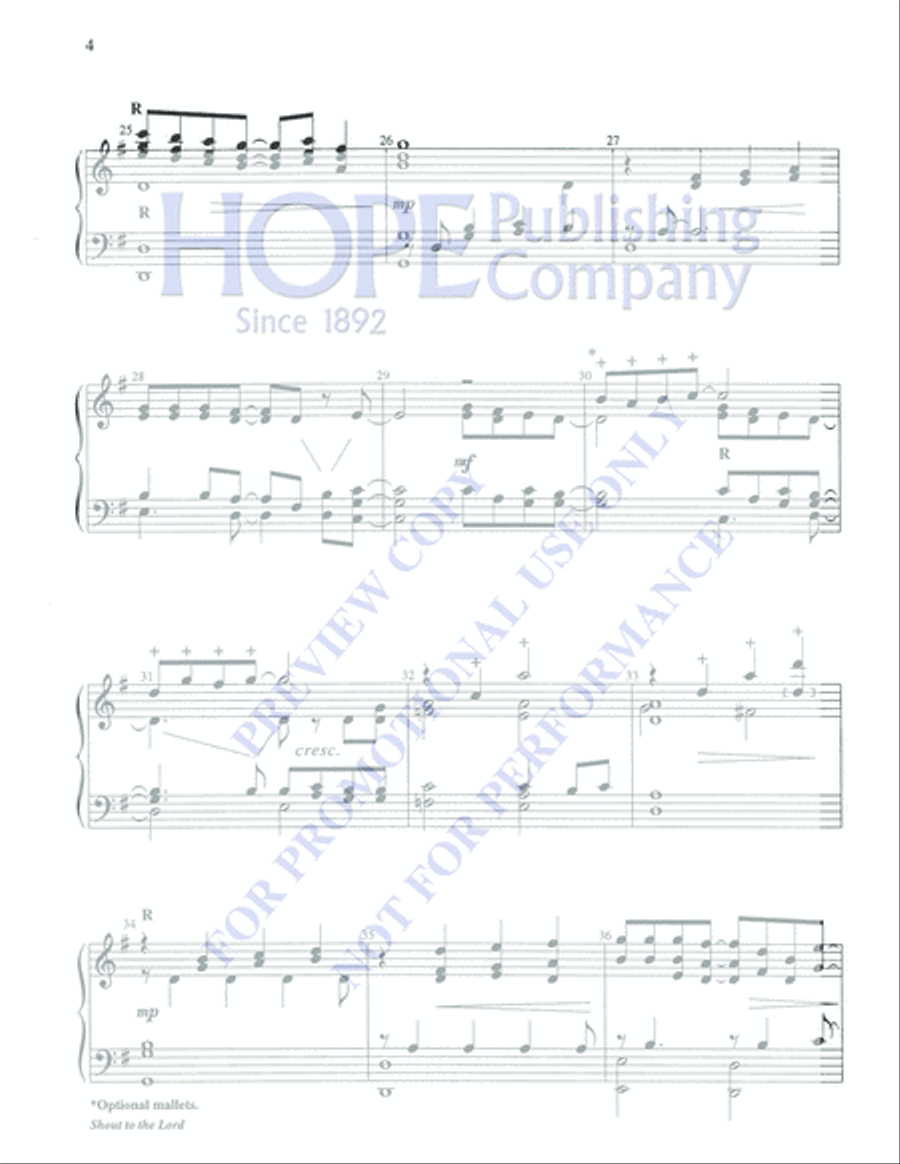 Shout to the Lord 5-Octaves scores gallery preview page 4
