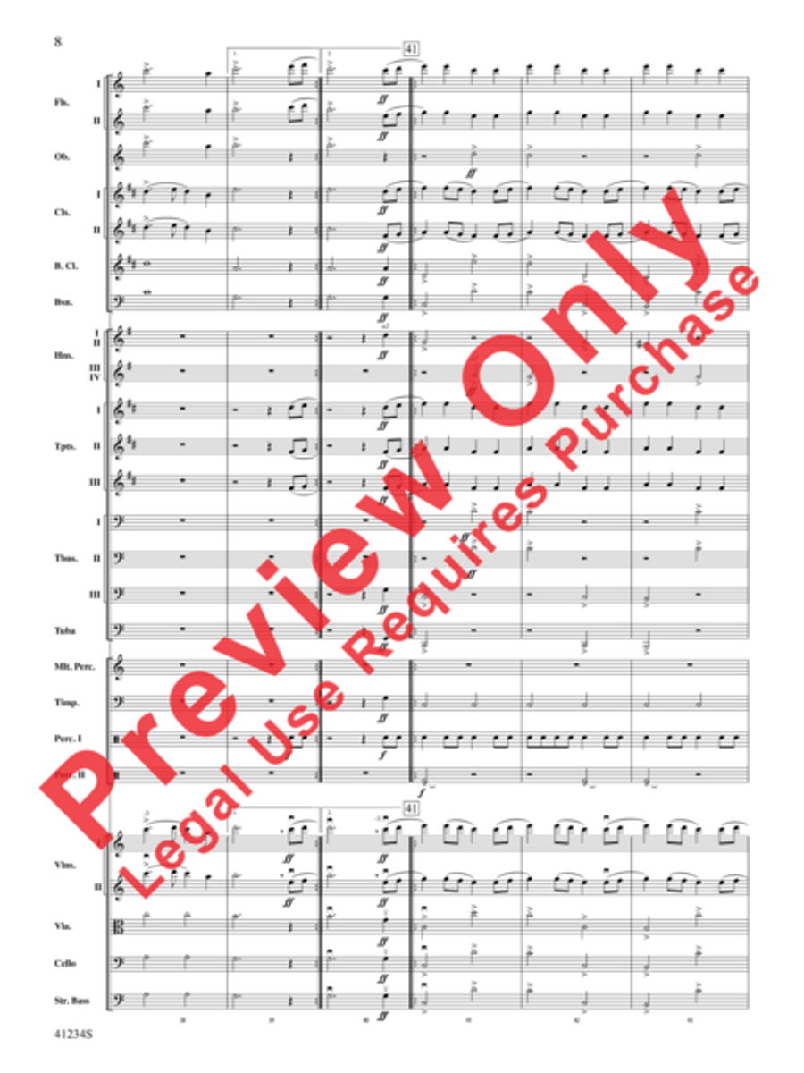 A Dance of Clowns Full Orchestra scores gallery preview page 9