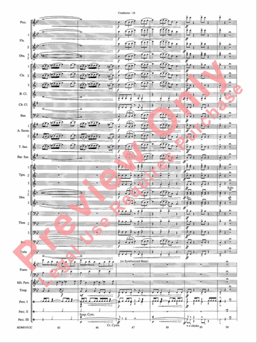 Inchon Concert Band scores gallery preview page 21