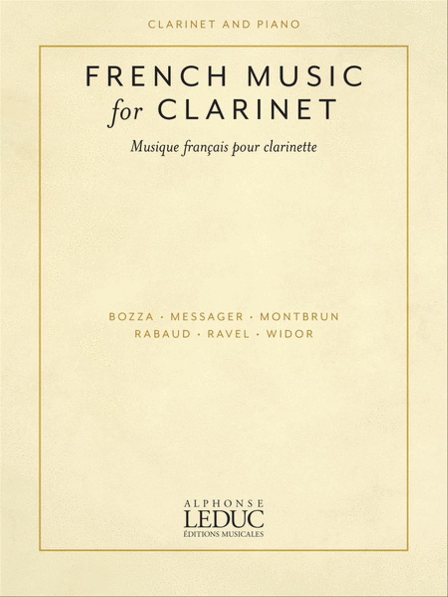 French Music for Clarinet Clarinet Solo scores gallery preview page 1