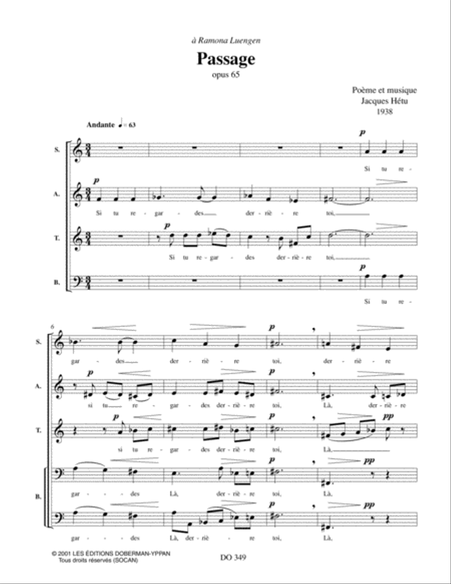 Passage op. 65 Choir scores gallery preview page 3