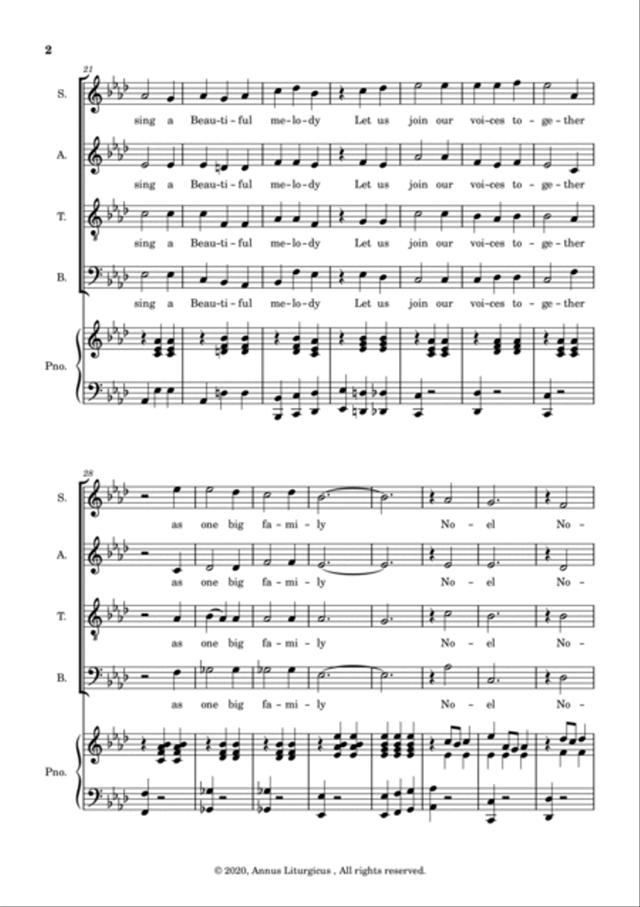 A Beautiful time of the year 4-Part scores gallery preview page 4