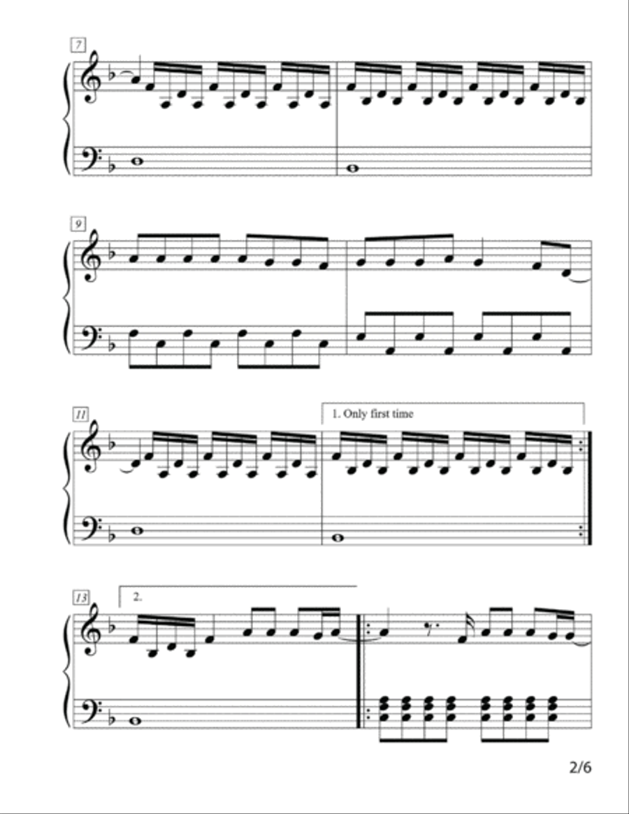 You Say You Say Piano Solo scores gallery preview page 2